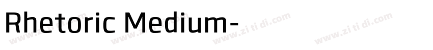 Rhetoric Medium字体转换